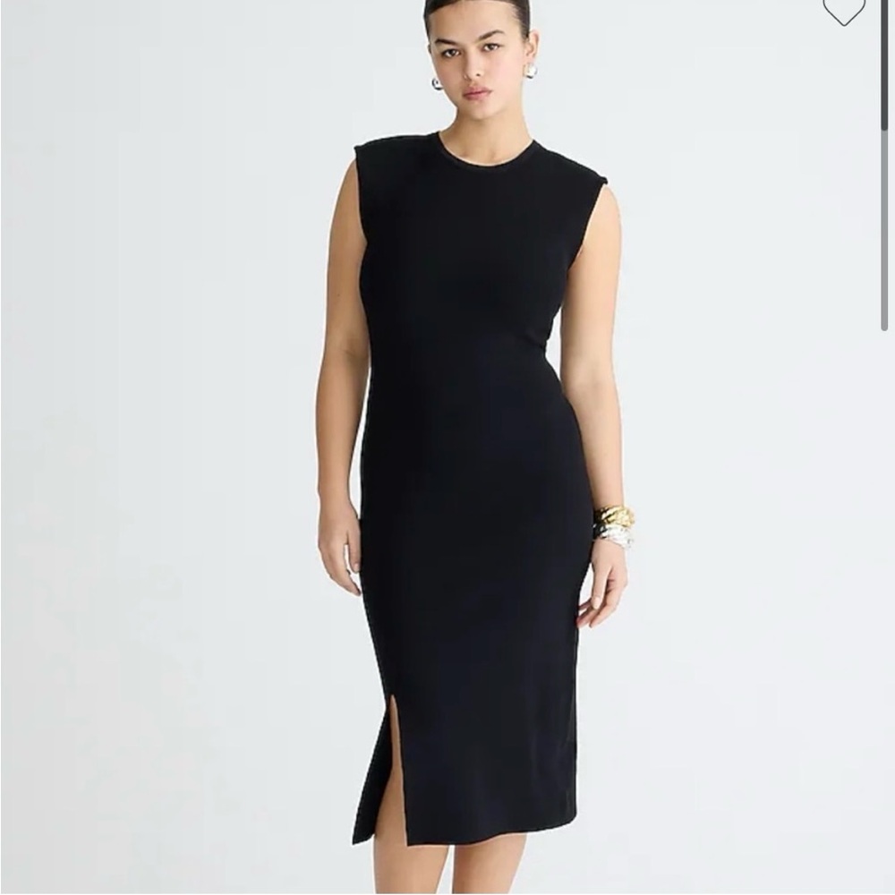 J crew Sleeveless sweater-dress in stretch viscose blend